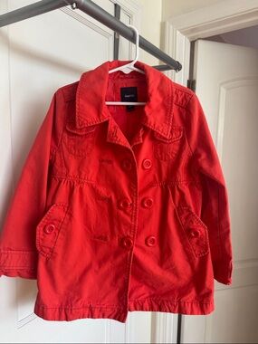 GAP Kids Red Girls' Button-Up Coat